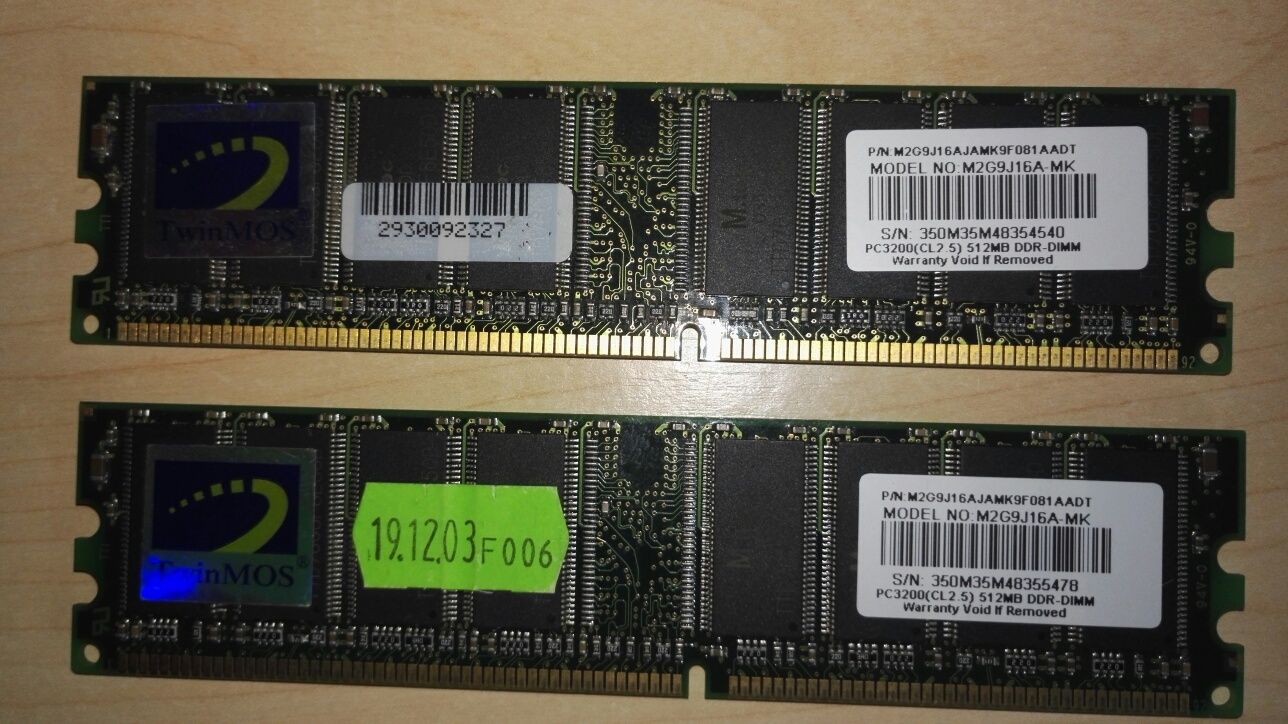 Memoria TwinMos pc3200