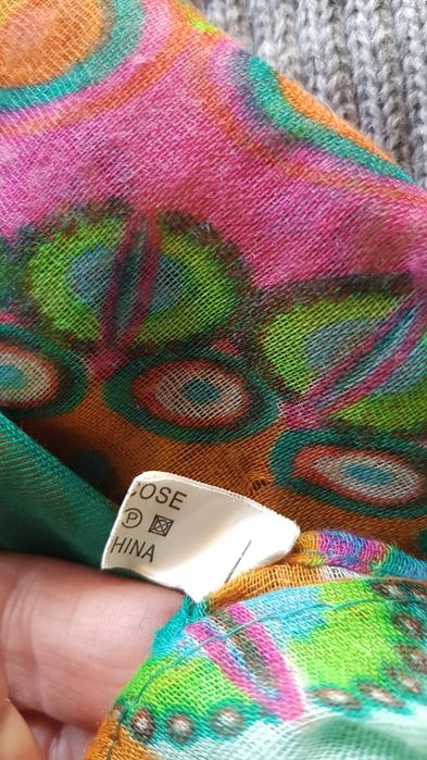 Kolorowy komin chusta wiskozowa