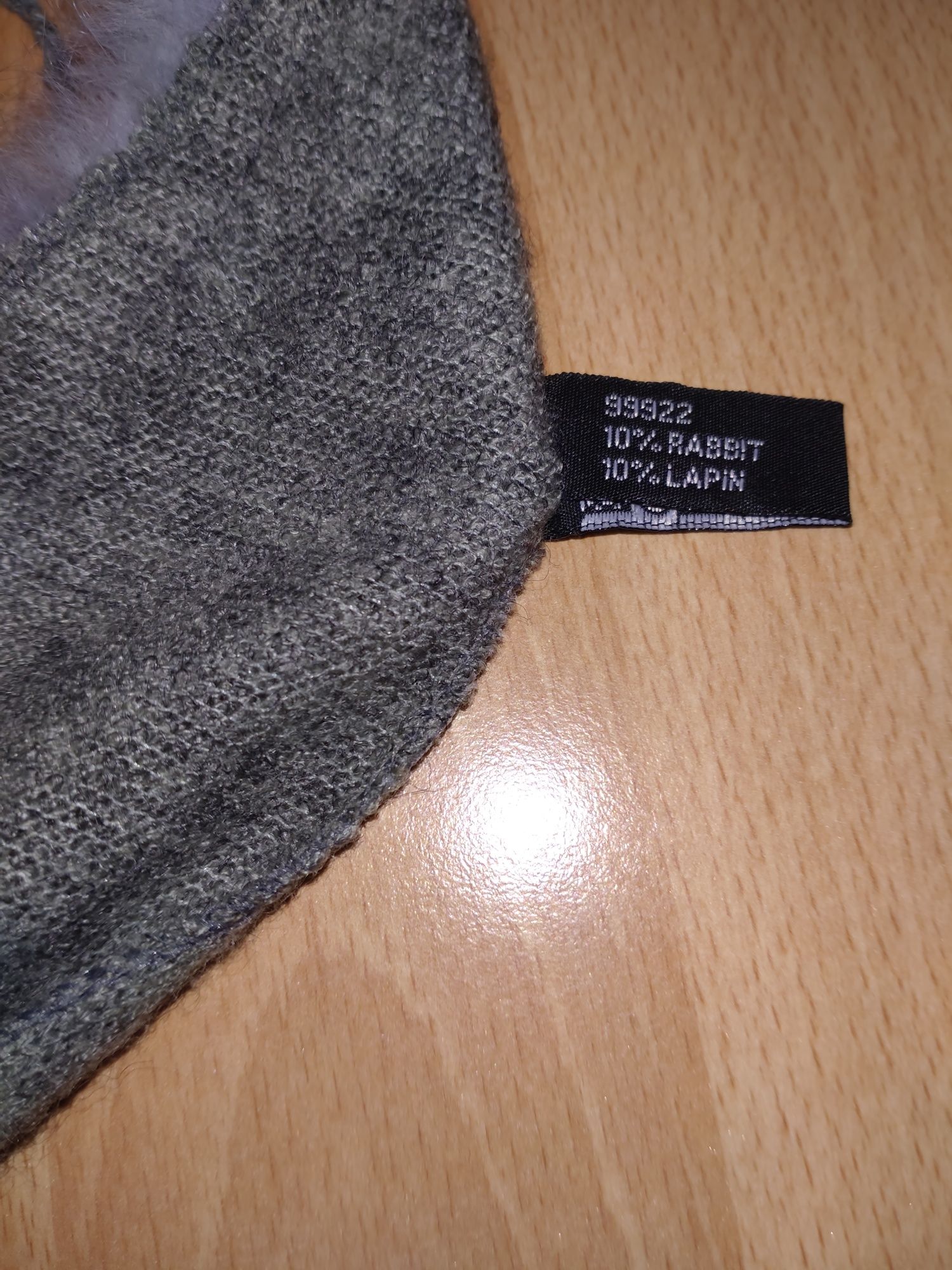 Chusta ciepła szara
