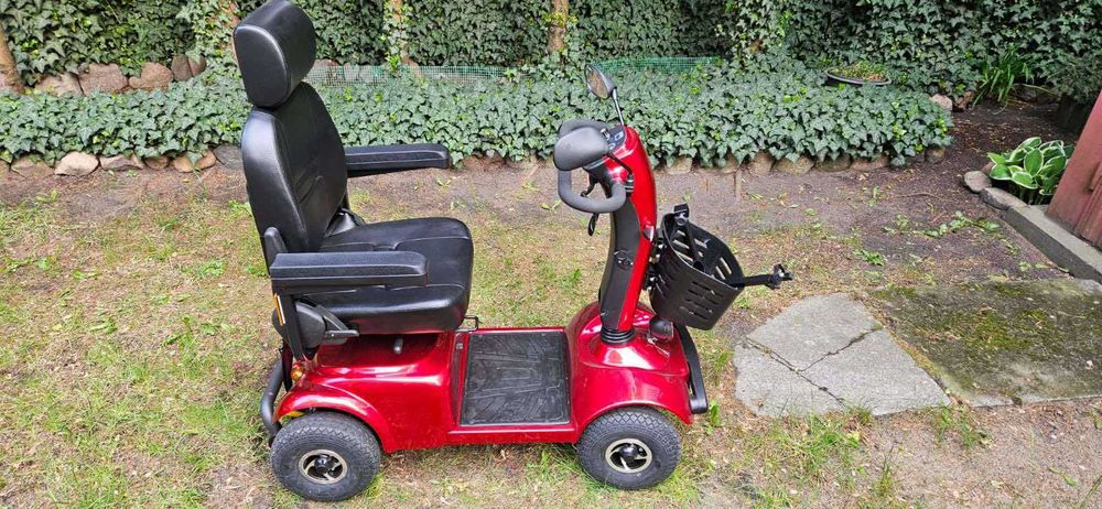 Wózek / skuter elektryczny Rider II kolor czerwony