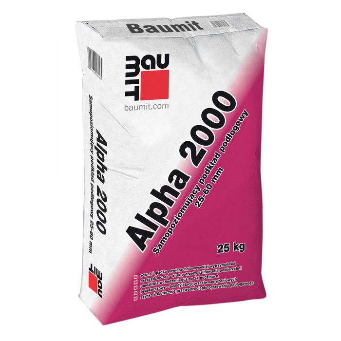 Wylewka posadzkowa podłogowa samopoziomująca, wyrównująca 25kg