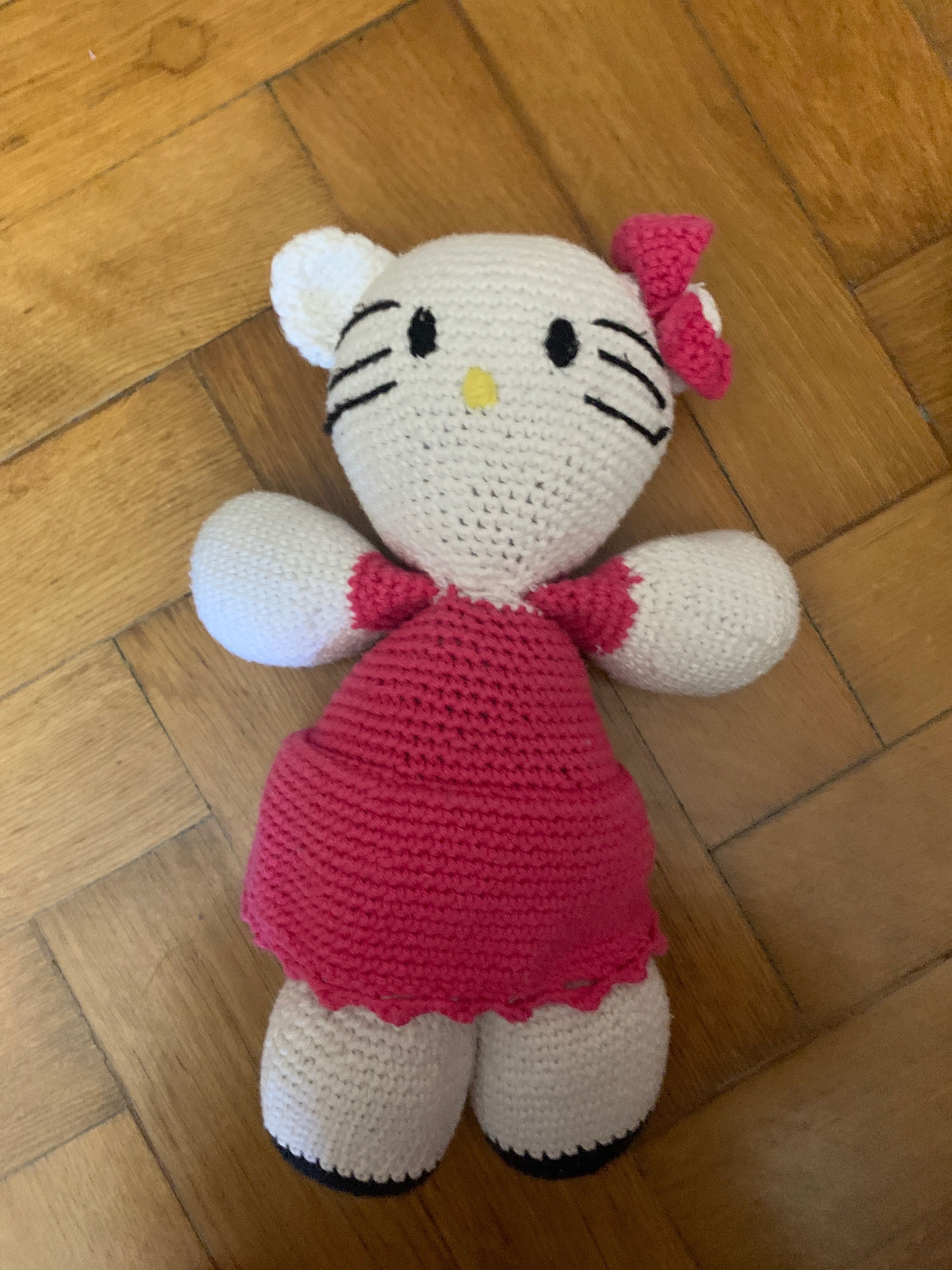 Szydełkowy Pluszak hello kitty