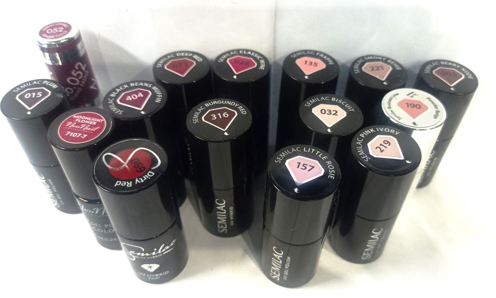 Zestaw Lakiery UV Semilac Neonail Victoria Vynn, waciki bezpyłowe,