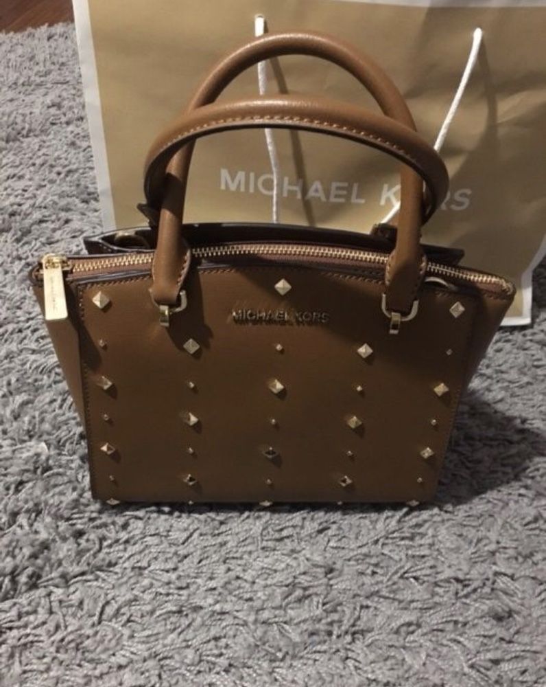 Torebka michael kors karmel beż brąz ellis