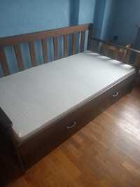 Drewniane łóżko młodzieżowe 190x90