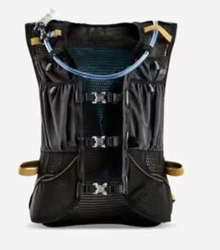 Mochila EVADICT para Trail Running 10L Preto/Bronze (M-L)