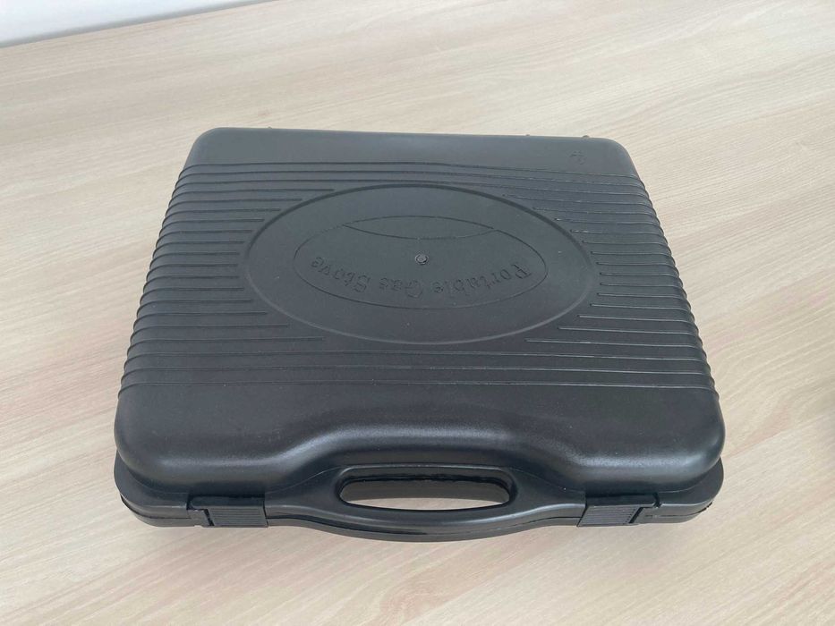 Turystyczna kuchenka gazowa niebieska