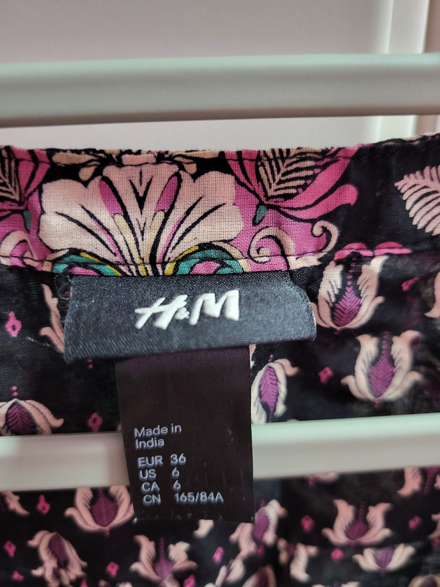 Sukienka H&M tunika z falbanką