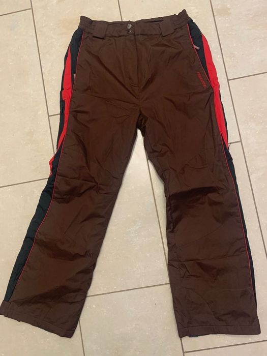Freeland brązowe spodnie zimowe, narciarskie damskie r. M/L extra stan