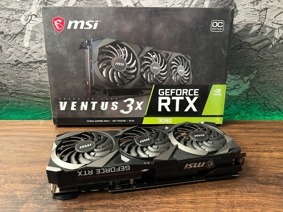 Видеокарта RTX 3090 24GB MSI VENTUS 3X OC (RTX 3090 VENTUS 3X 24G OC)