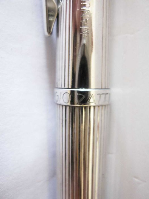 vintage caneta de tinta permanente  Sergio Zatti com banho de prata