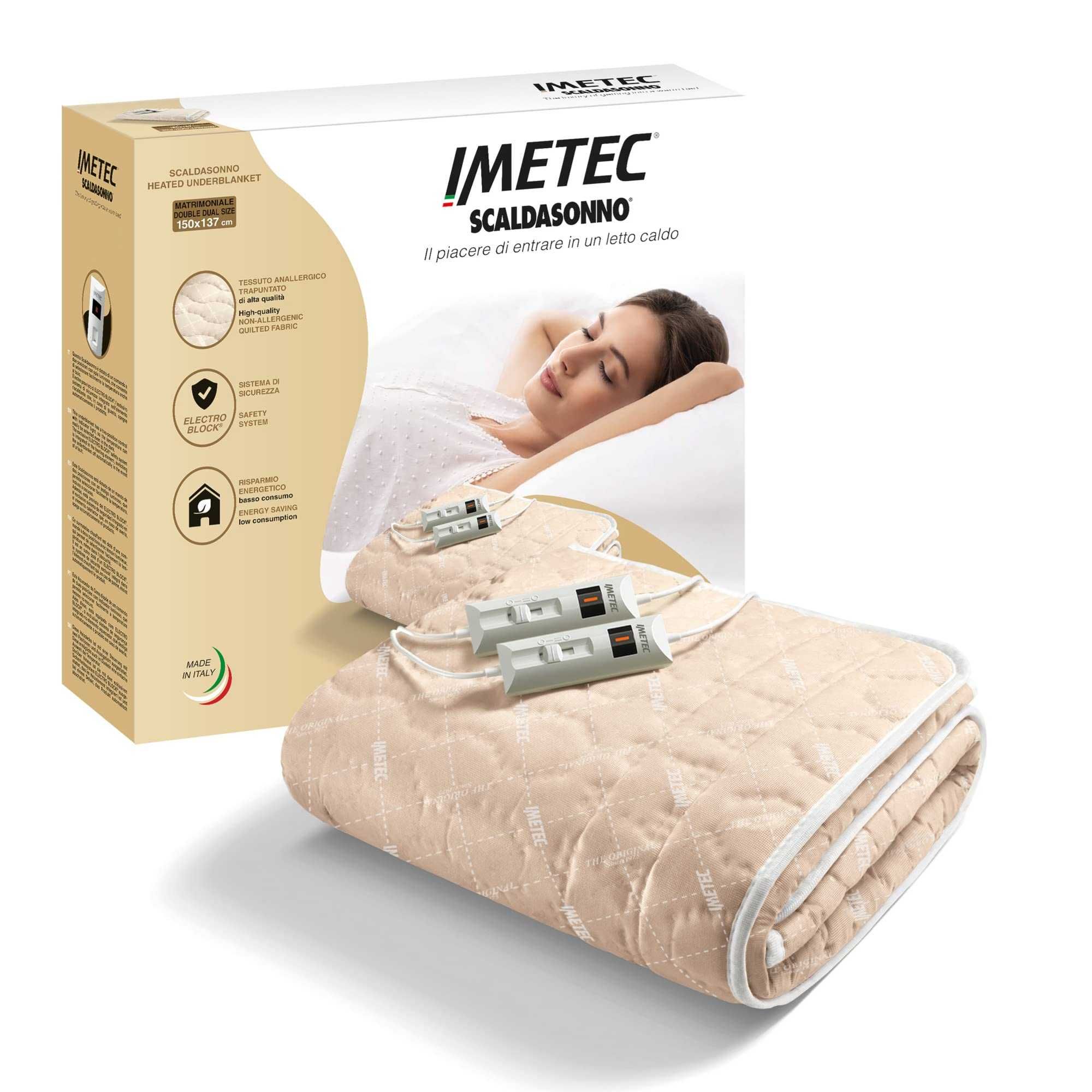 Imetec scaldasonno matrimoniale double mata grzewcza 150X137CM