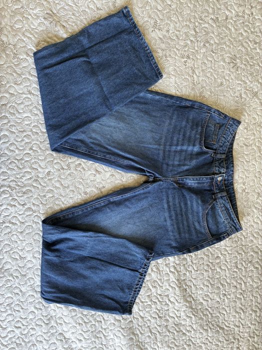 Shein jeansy rozm. L, szeroka nogawka, dzwony, luźne