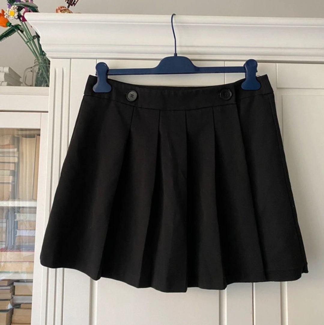 Topshop 40 L czarna spódniczka plisowana vintage modna