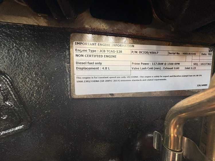 Дизельний генератор JCB G140QS - 140kVA / 112кВт Лише 2 година роботи
