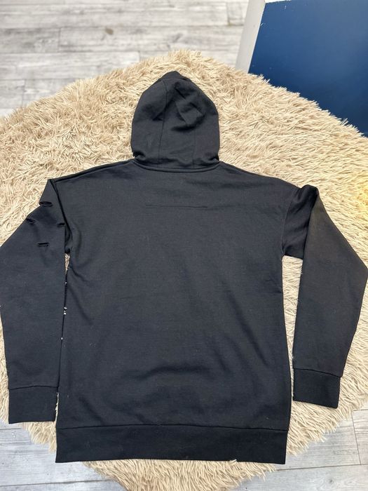 Сучасна молодіжна зіп худі чорна threadbare розмір m