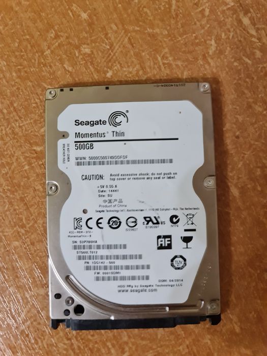 HDD для ноутбука  500GB Seagate 5900RPM 8MB (ST3500312CS)