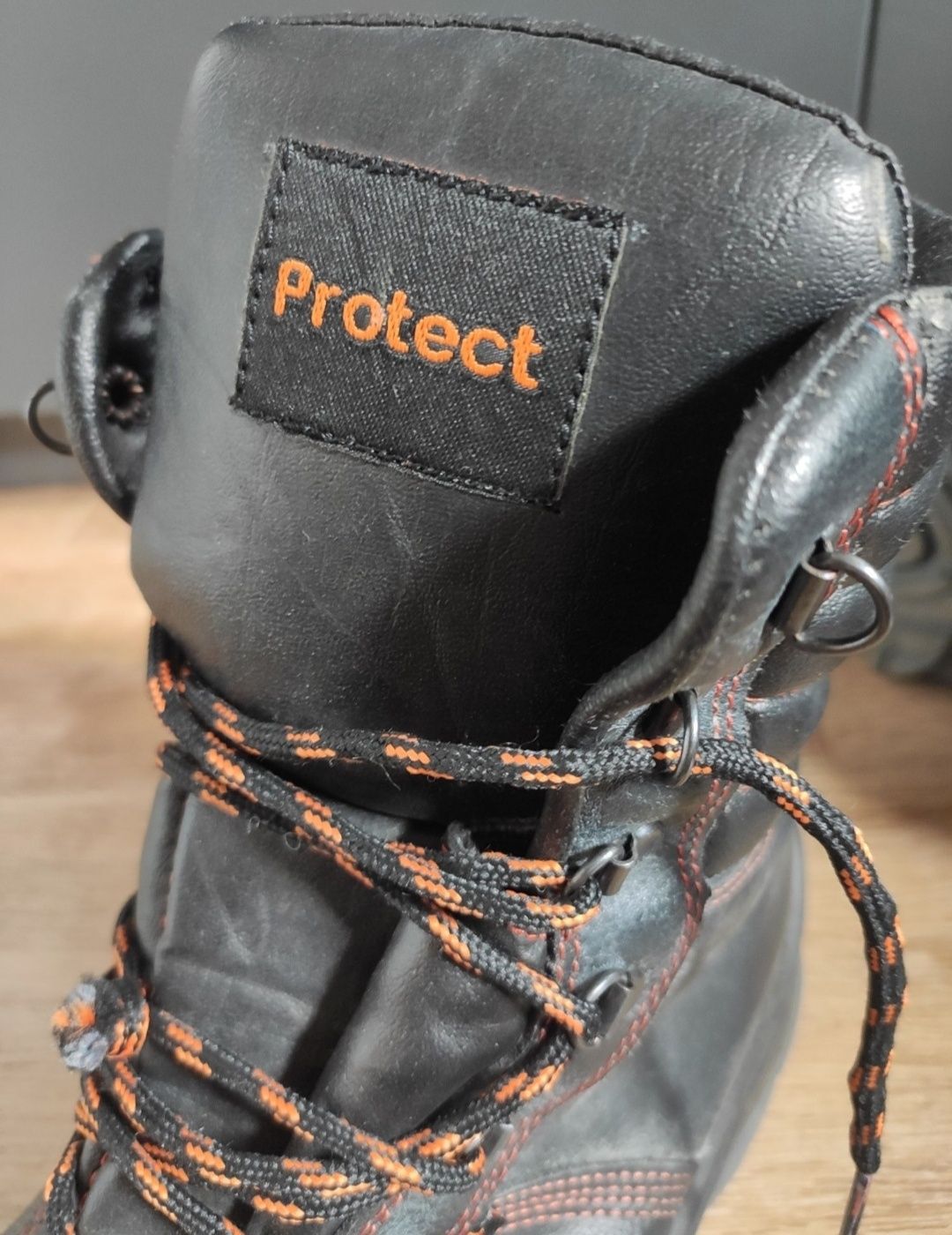 Czarne buty robocze ocieplane S3 protect