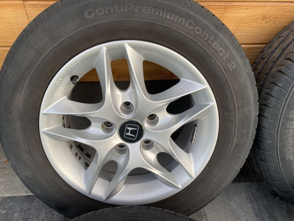 Koła letnie felgi 15 cali Honda 5x114,3 opony 205/65/15