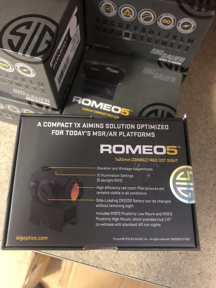 Коллиматорный прицел Sig Sauer Optics Romeo 5 1x20 mm ORIGINAL