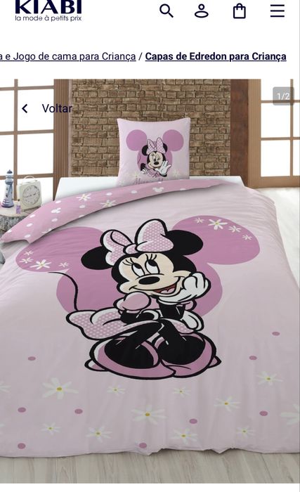 Capa minnie + Edredão