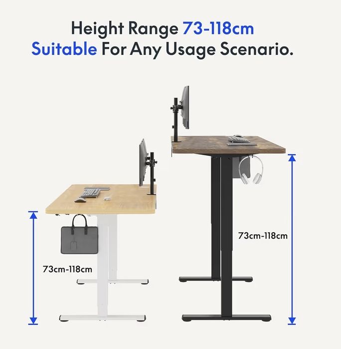 Flexispot EG1 160 x 80 cm, altura regulable,