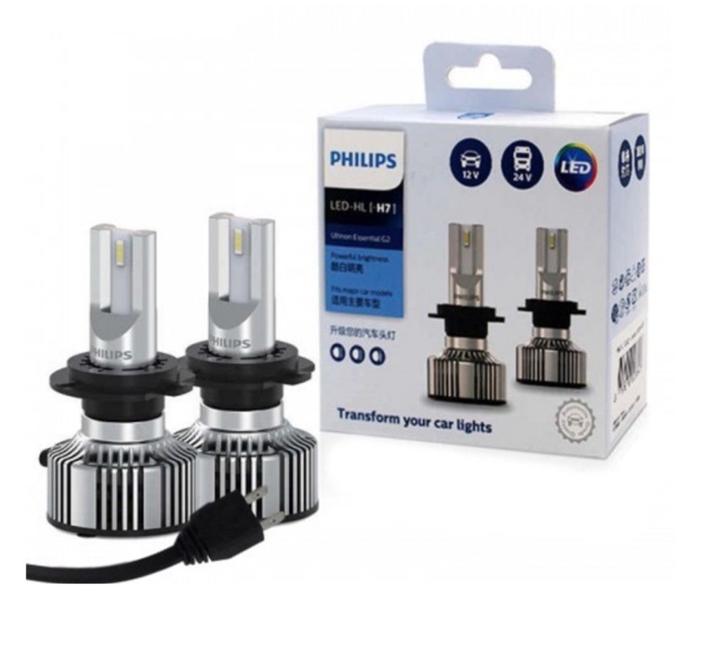 LED лампы PHILIPS, dualvision для авто   H11 H4 H7 HB4 H1 LED Canbus
