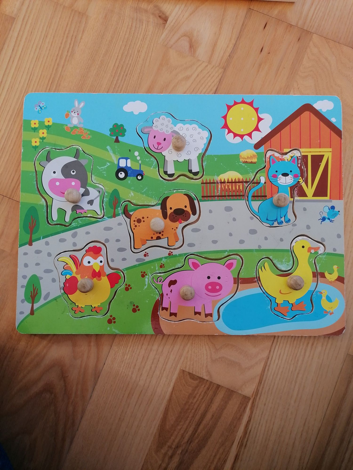 Puzzle drewniane, układanki