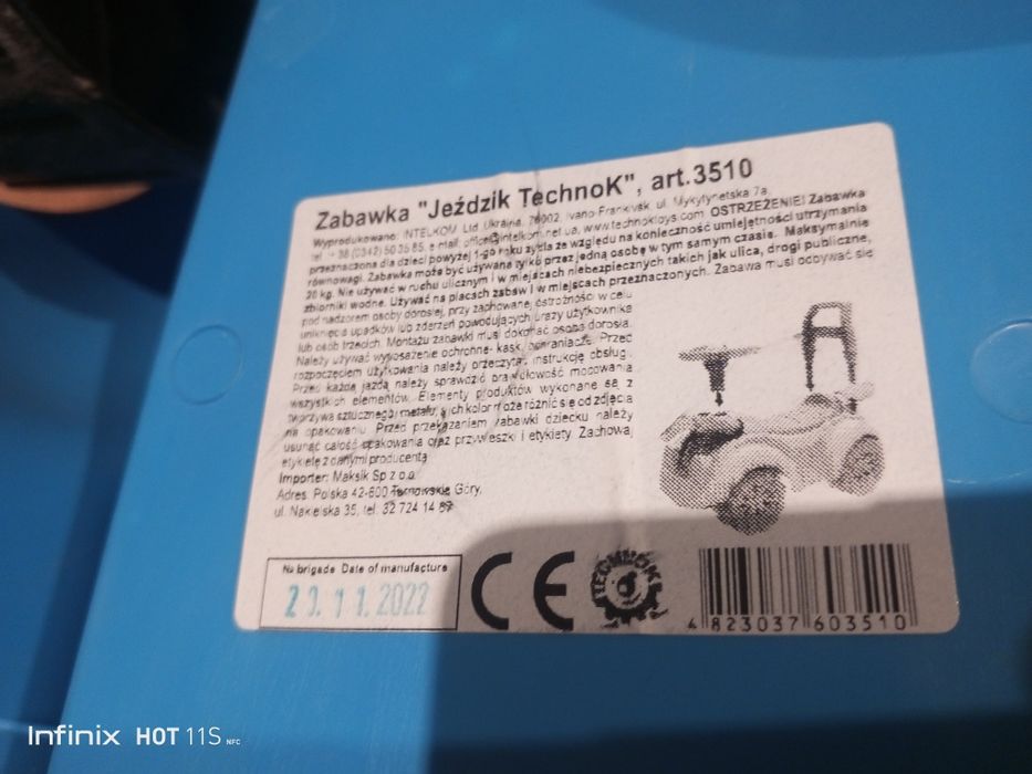 Jeździk pchacz chodzik