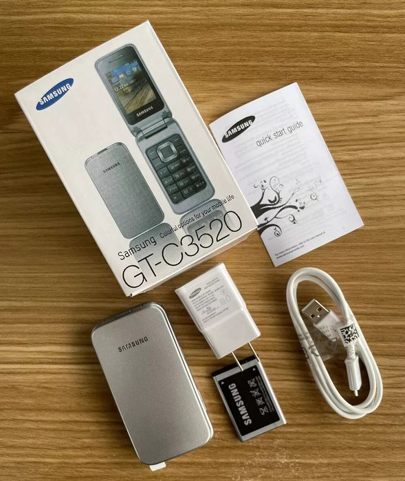 Мобильный телефон Samsung C3520 все цвета  раскладушка 800 мАч