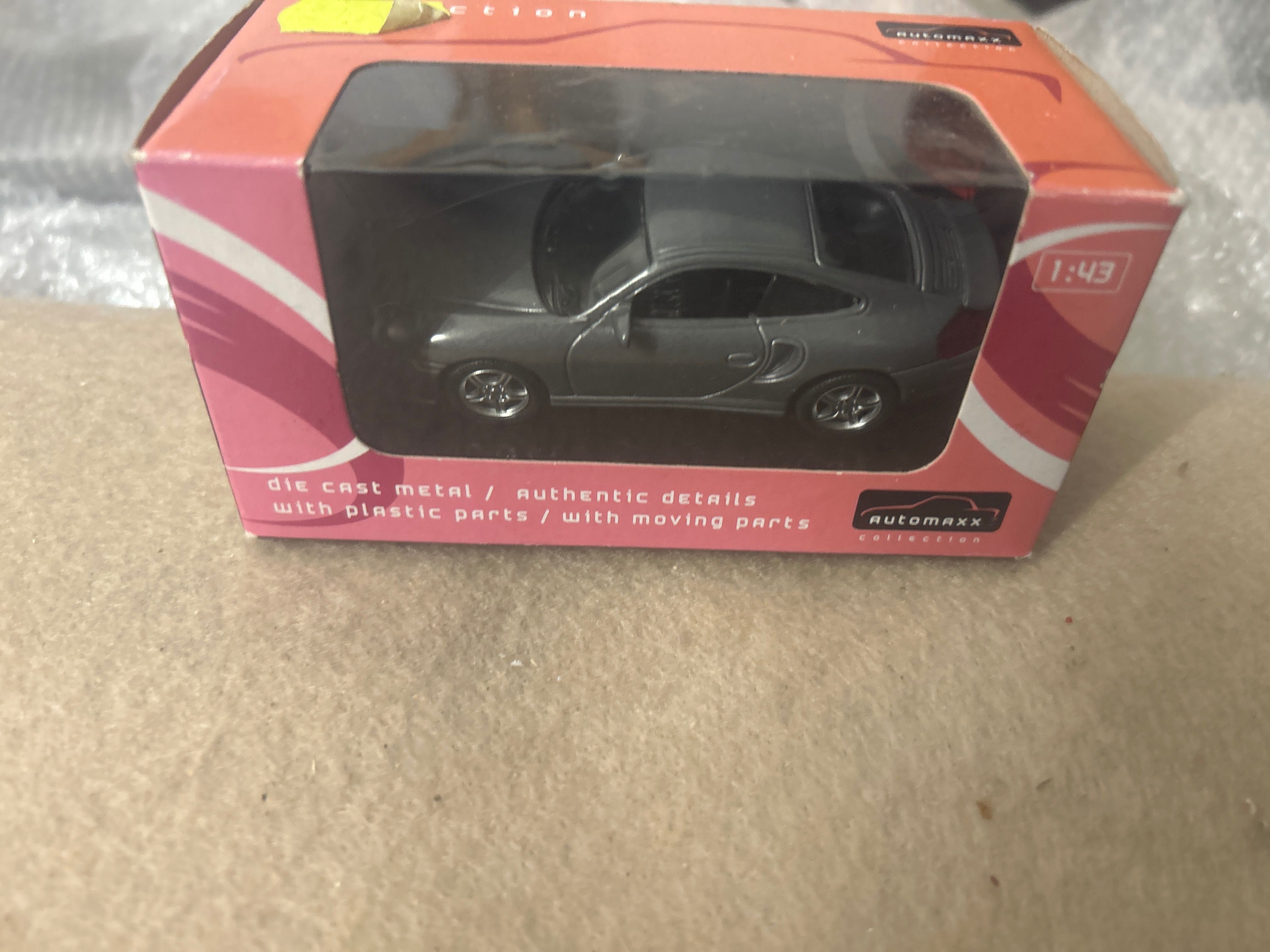 Porsche 911 996 turbo automaxx 1:43 szary kolekcjonerski