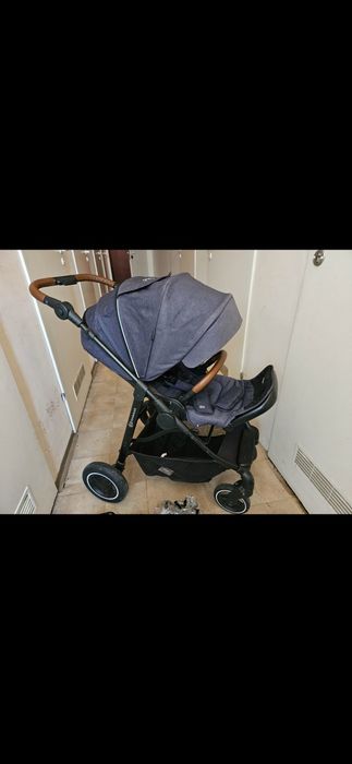 Kinderkraft Dwustronna spacerówka ALL ROAD grey/dark blue