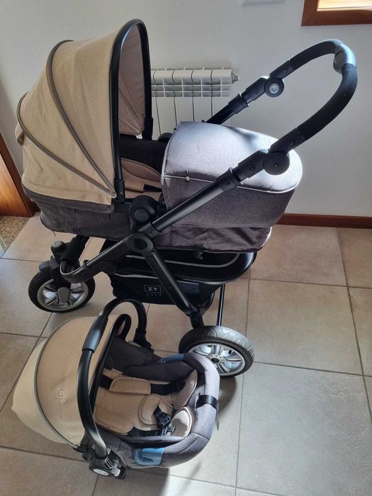 Carrinho passeio, alcofa e cadeira auto 3 em 1 (excelentes condições)