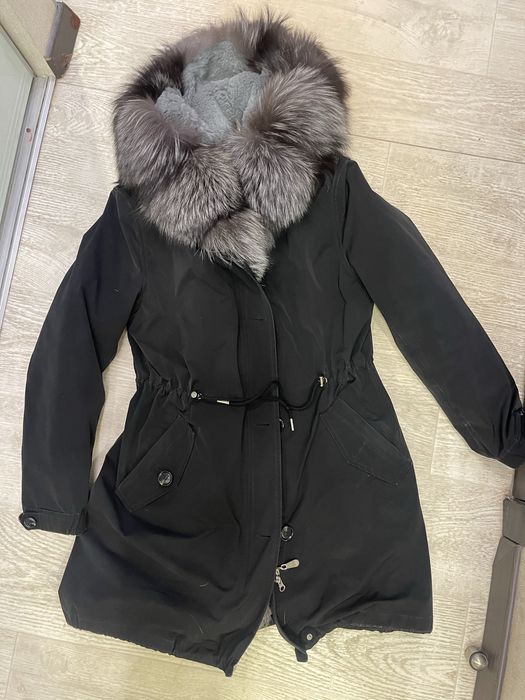 Парка с мехом чернобурки