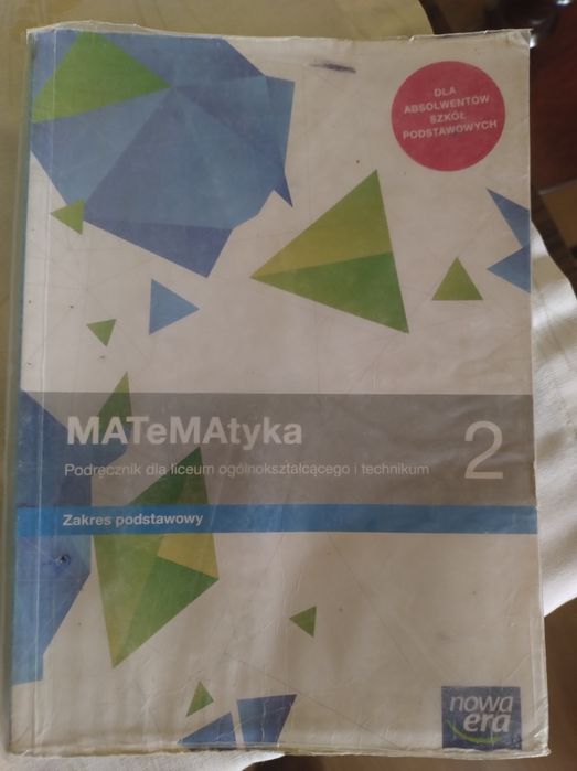 Podręcznik Matematyka 2 zak. podstawowy Nowa Era