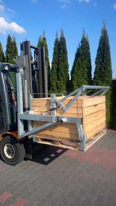 Wywrotnica do skrzyń WMA-115 KRÓLIK  l  obrotnica do wózka widłowego