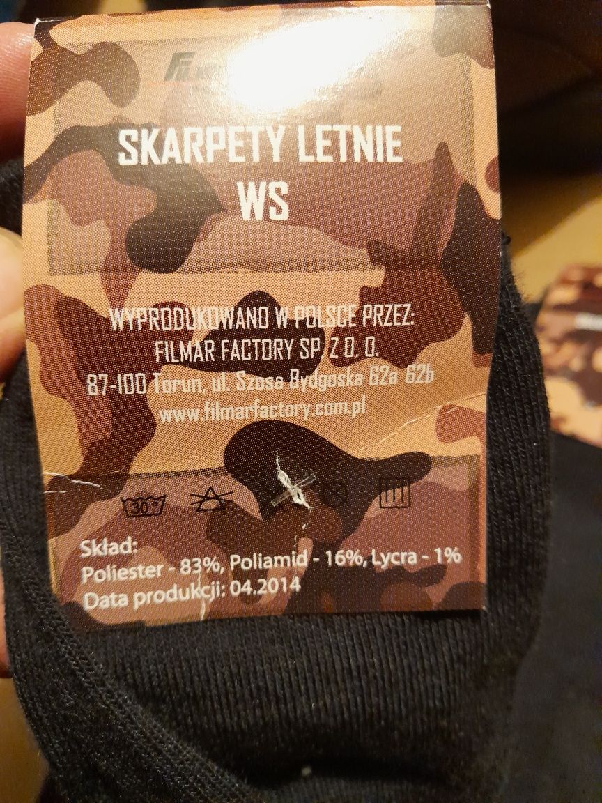 Skarpety letnie specjalne, wojsk specjalnych roz.25-26