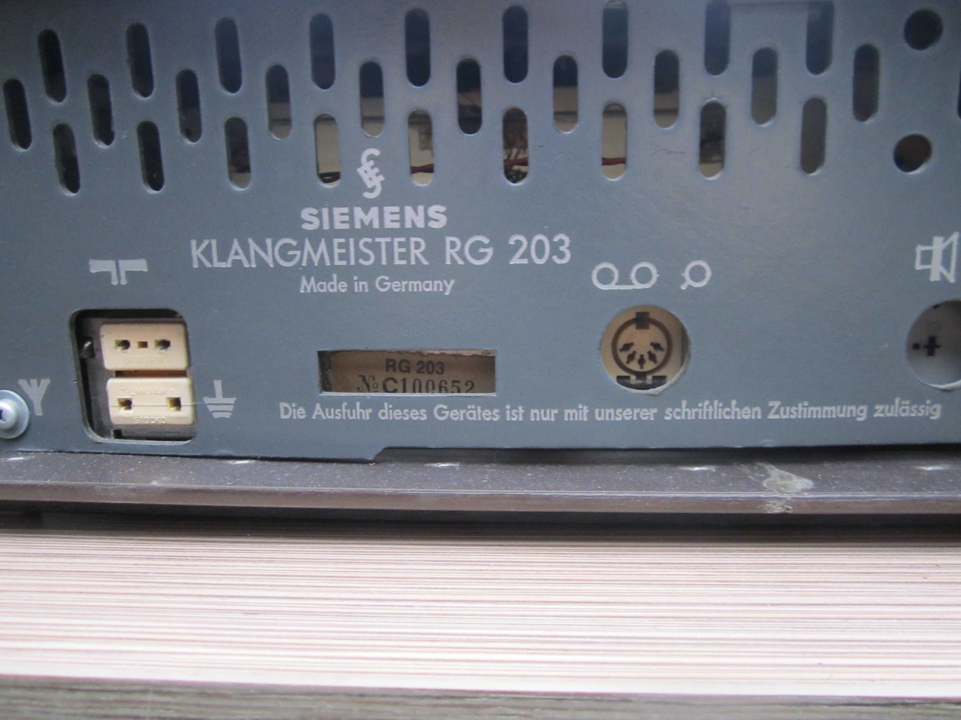 radio Siemens Klangmeister RG 203 sprawne