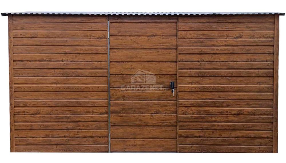 Schowek Domek Ogrodowy 4X3M Drewnopodobny Dach Spad W Tył Ts762