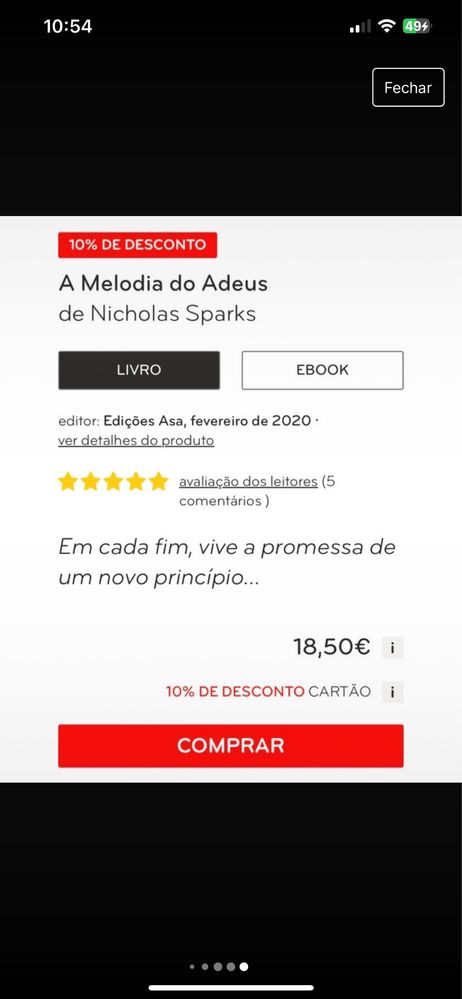 Melodia do adeus Nicholas Sparks