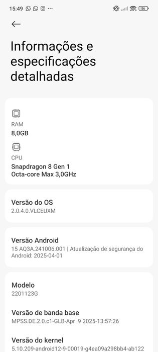Xiaomi MI 12 8gb 256gb preto com caixa