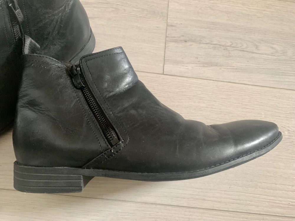 Clarks skórzane sztyblety 41/42 botki