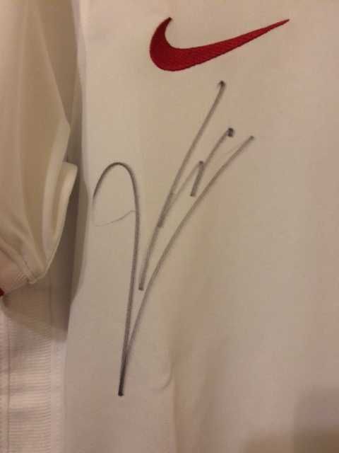 Robert Lewandowski autograf na koszulce