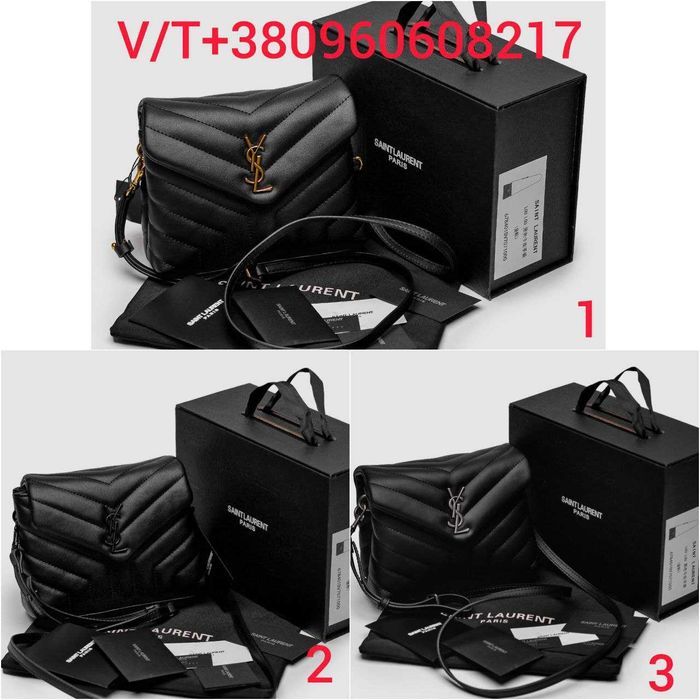 Жіноча Сумка Saint Laurent Toy LouLou In Quilted Leather Black