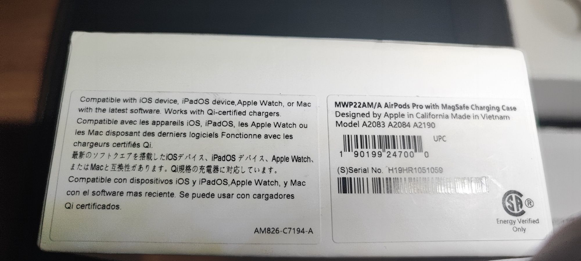 Słuchawki airpods pro