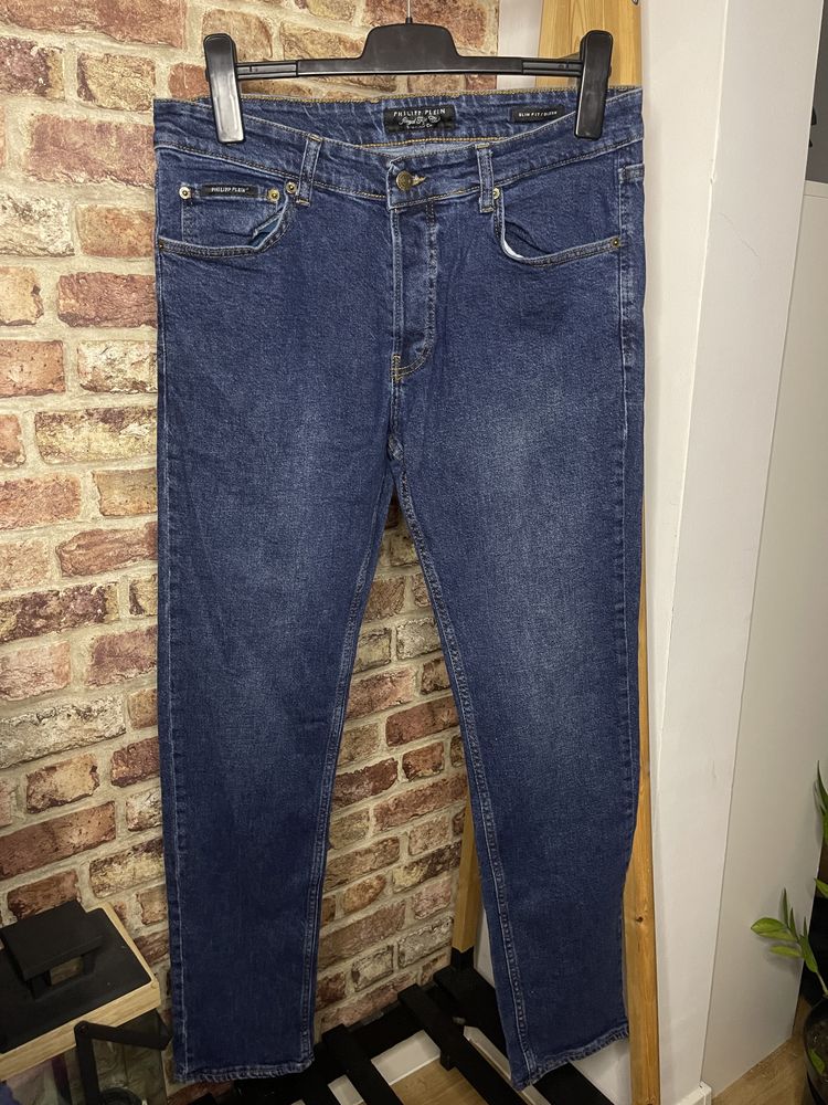 Oryginalne spodnie jeansy Philipp Plein