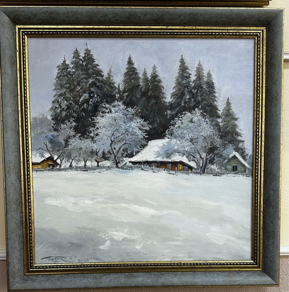 "Зимовий парк " 50x40см. Картина