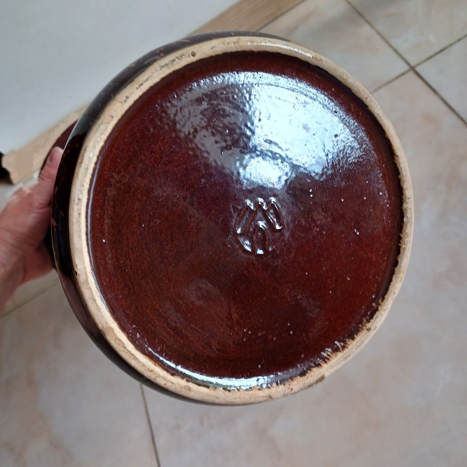 Duży wazon kolumnowy ceramiczny porcelit Prl