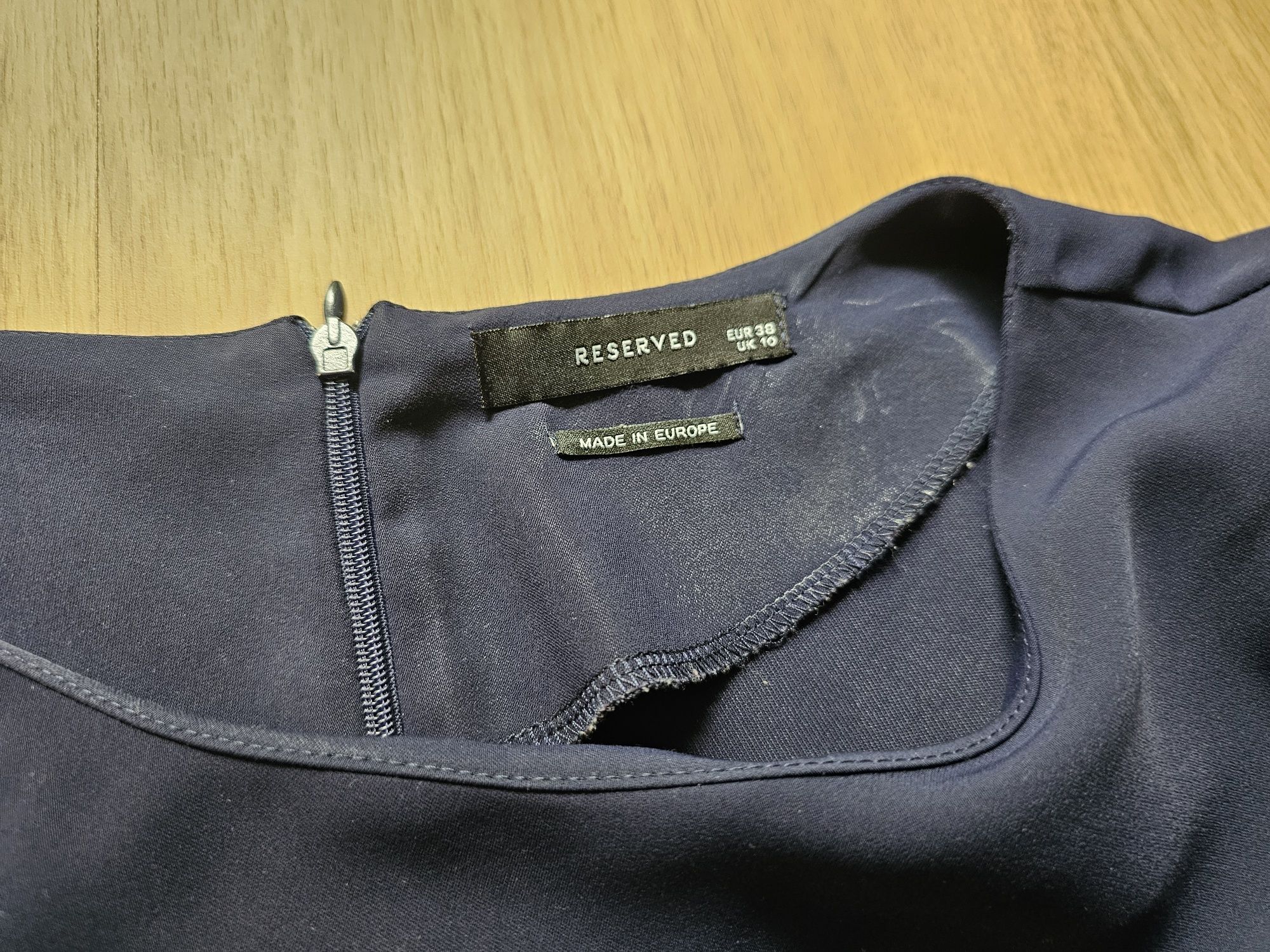 Sukienka office midi granatowa Reserved r. 38