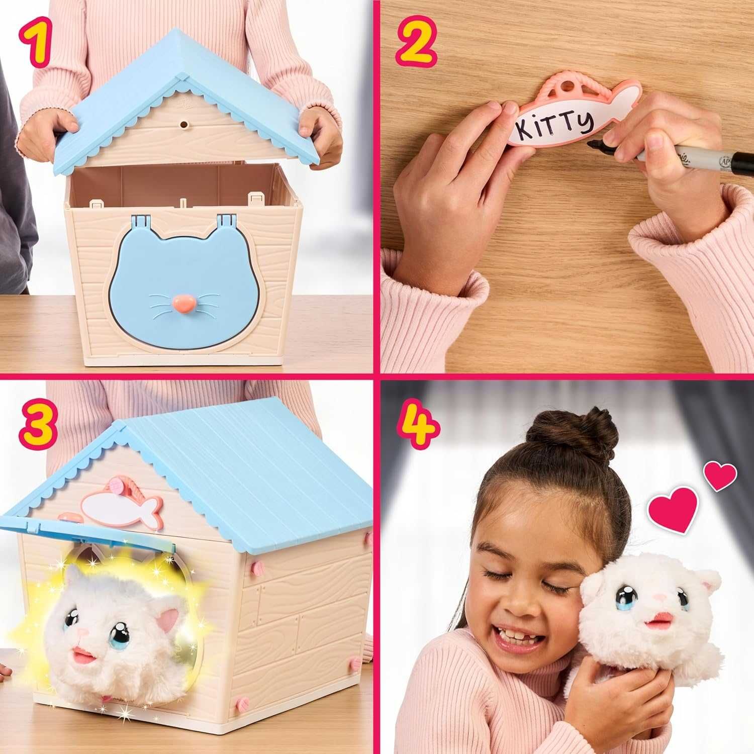 Little Live Pets інтерактивна іграшка Магічний будинок кошеня 26546